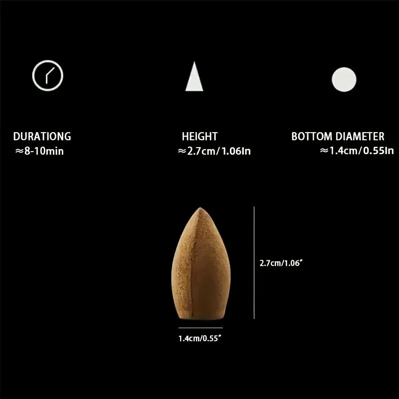 Natural Reflux Tower Incense Cones