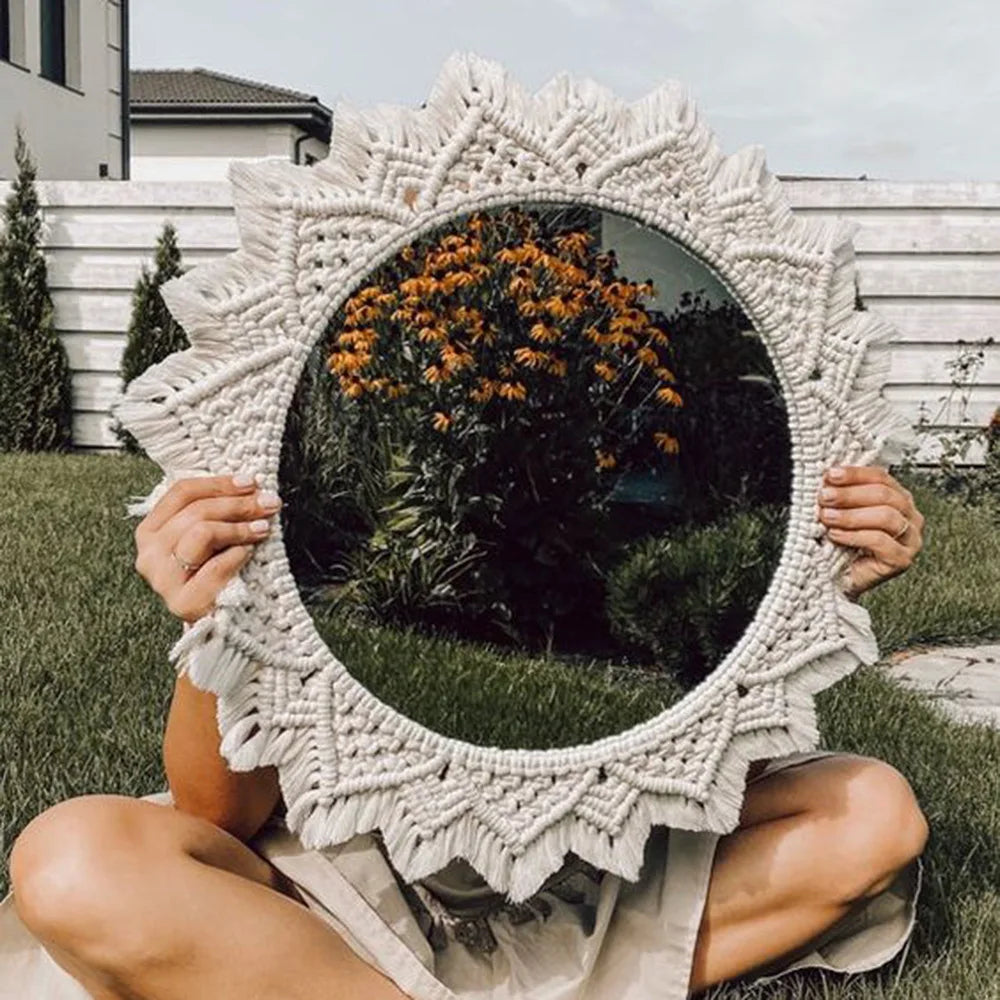 Macrame Decorative Wall Mirror