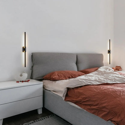 Modern metal tube wall lamps