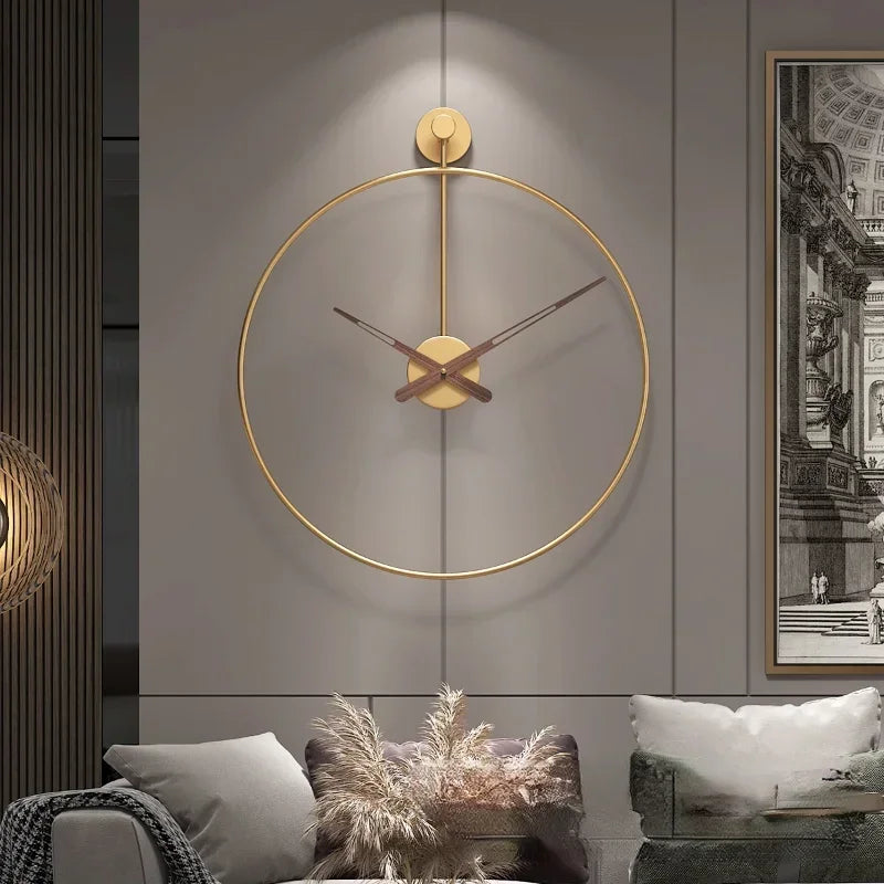 Luxury Kitchen Round Minimalist Wall Clock