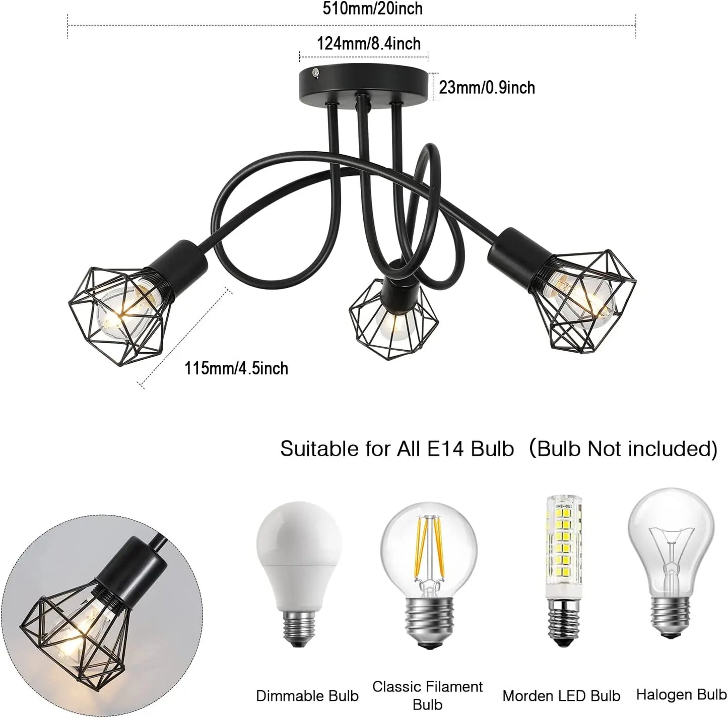 Modern Spider Lamp for Home Decoration