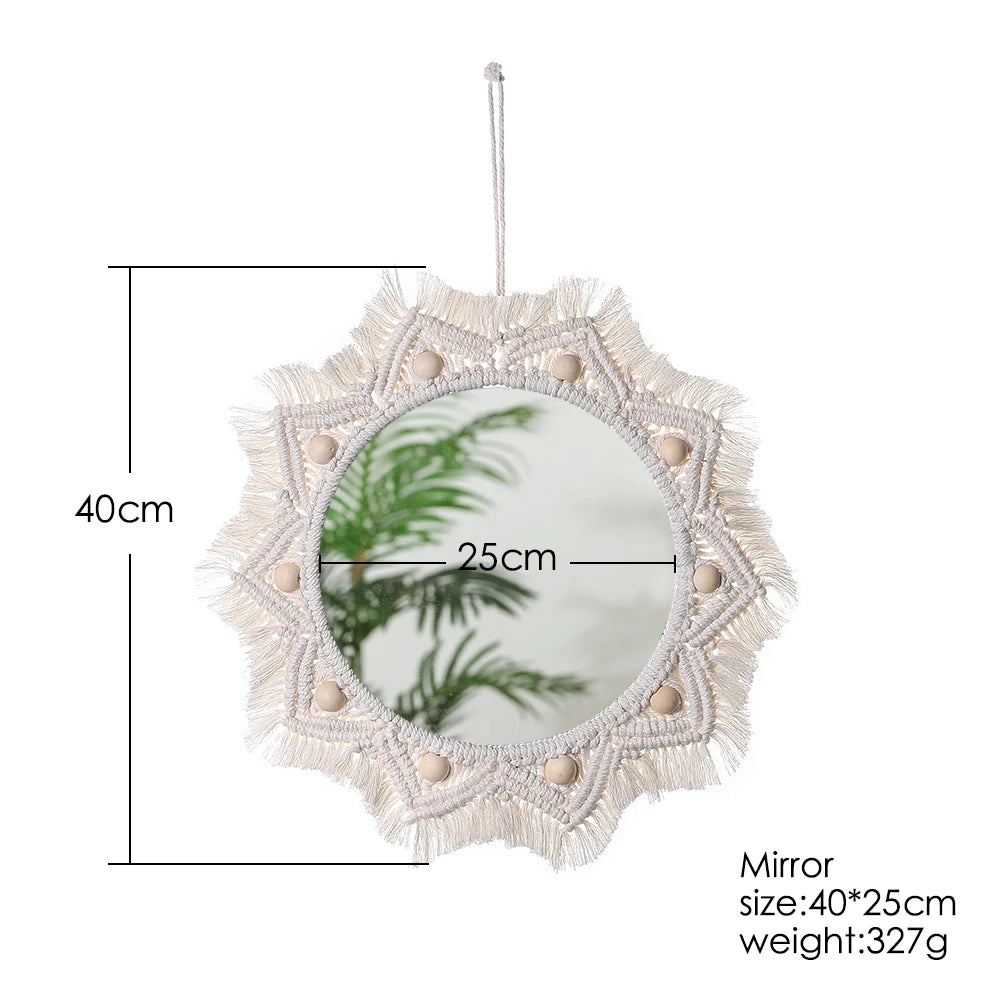 Macrame Decorative Wall Mirror