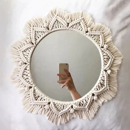 Macrame Decorative Wall Mirror