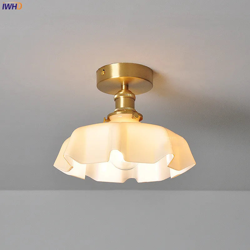 5 Colors Milky Glass Modern LED Ceiling Lamp