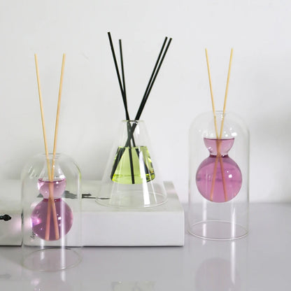 Double Layer Transparent Aromatherapy Diffuser Bottle Glass