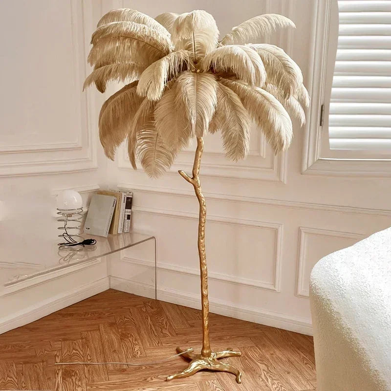 Nordic Feather Floor Lamp Room Decoration