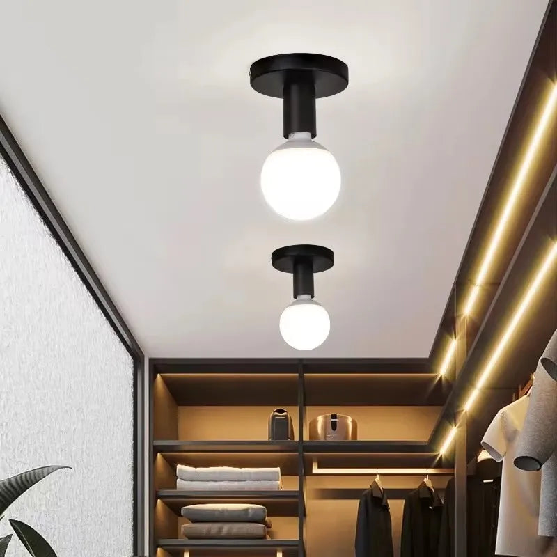 Minimalist Black E27 Ceiling Light