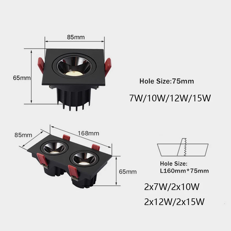 Recessed LED Ceiling Lamp