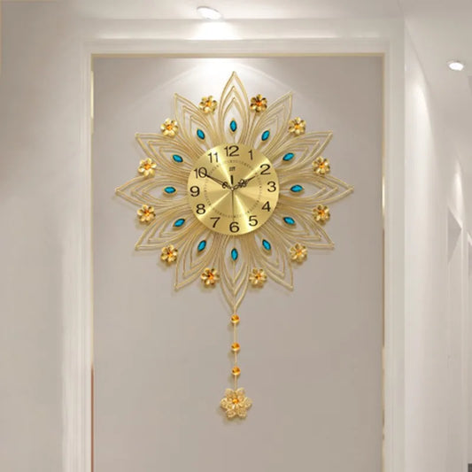 Large Gold Wall Clocks Pendulum