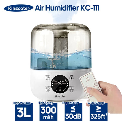 3L Air Humidifier Professional Large Capacity Home Humidifier