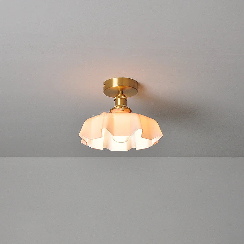 5 Colors Milky Glass Modern LED Ceiling Lamp