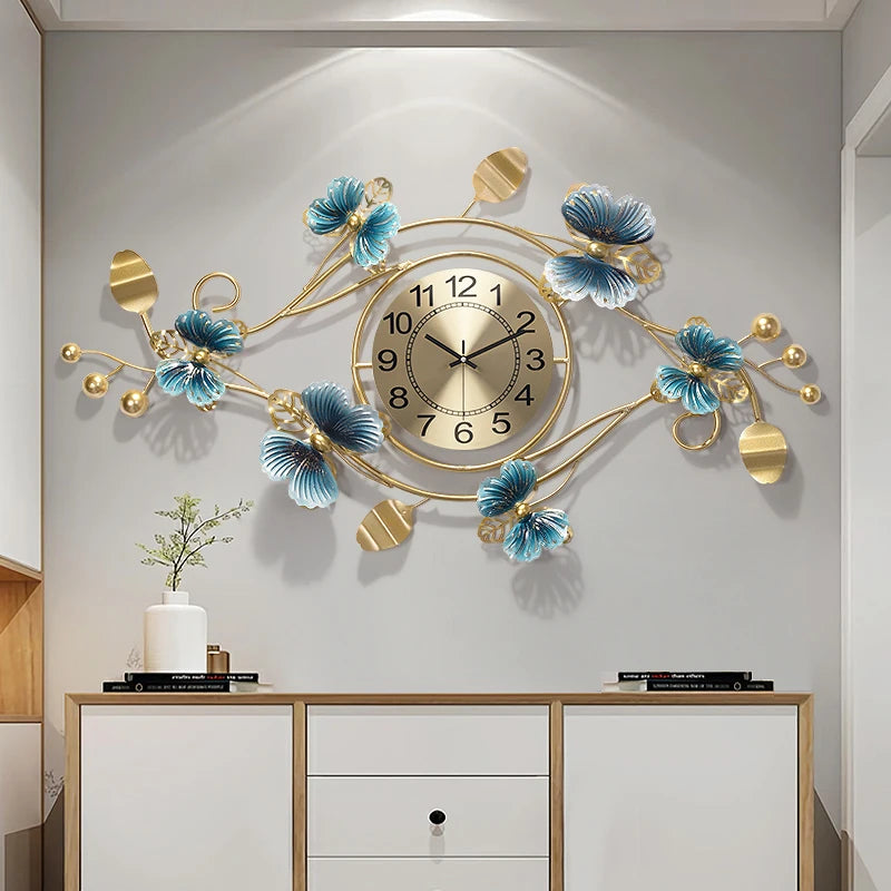 Metal Modern Living Quiet Wall Clock