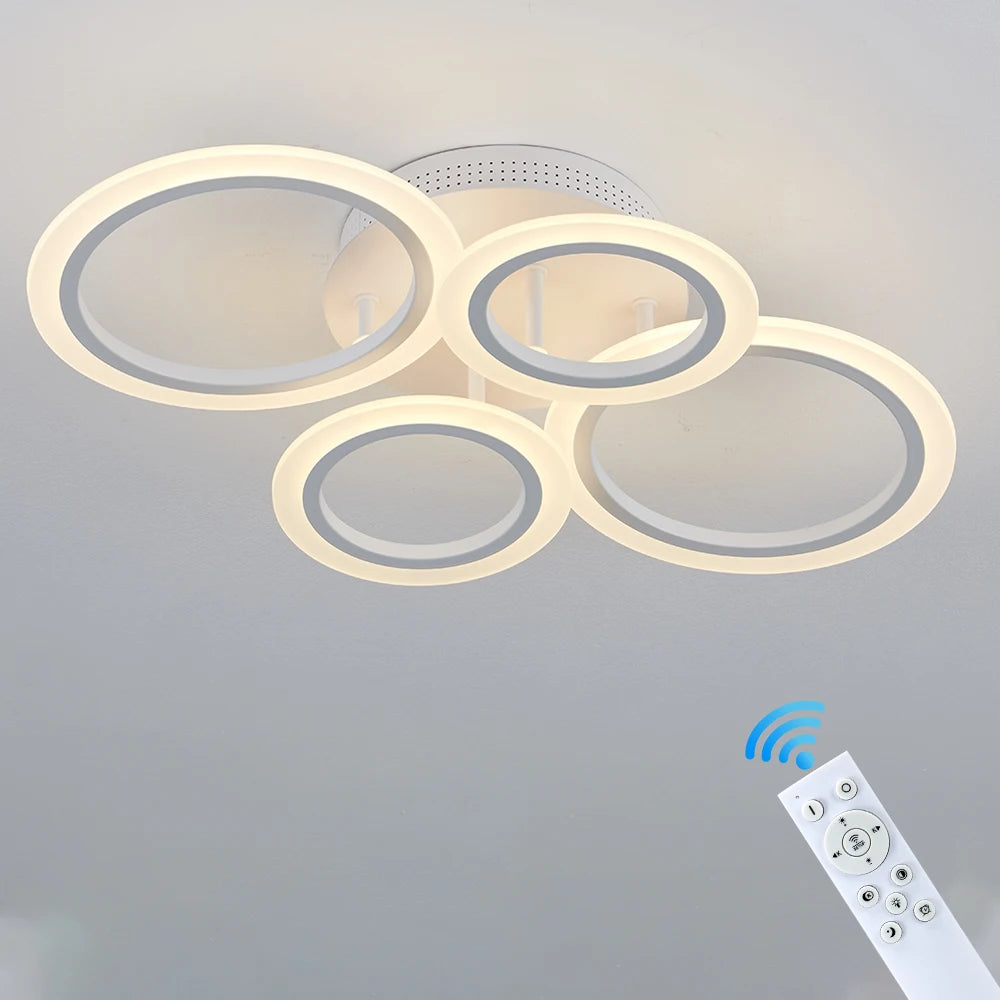 Led Acrylic Ceiling Light Chandelier Ring