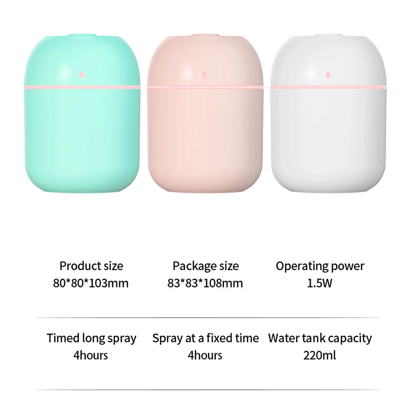 Portable USB Ultrasonic Air Mini Humidifier