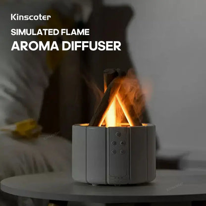 Ultrasonic Flame Aroma Diffuser Bonfire Air Humidifier