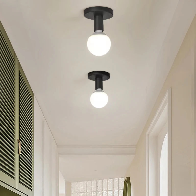 Minimalist Black E27 Ceiling Light