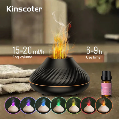 Volcanic USB Aroma Diffuser Essential Oil Lamp 130ml