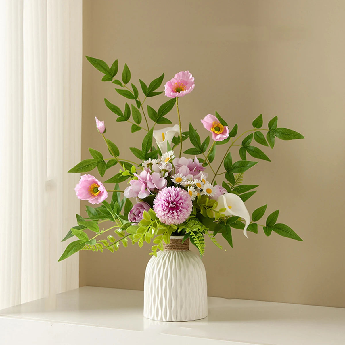 Vase Wave Flower Pot Arrangement Decoration