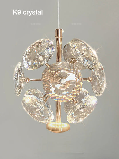 Modern K9 Pure Crystal Bedside Small Chandelier