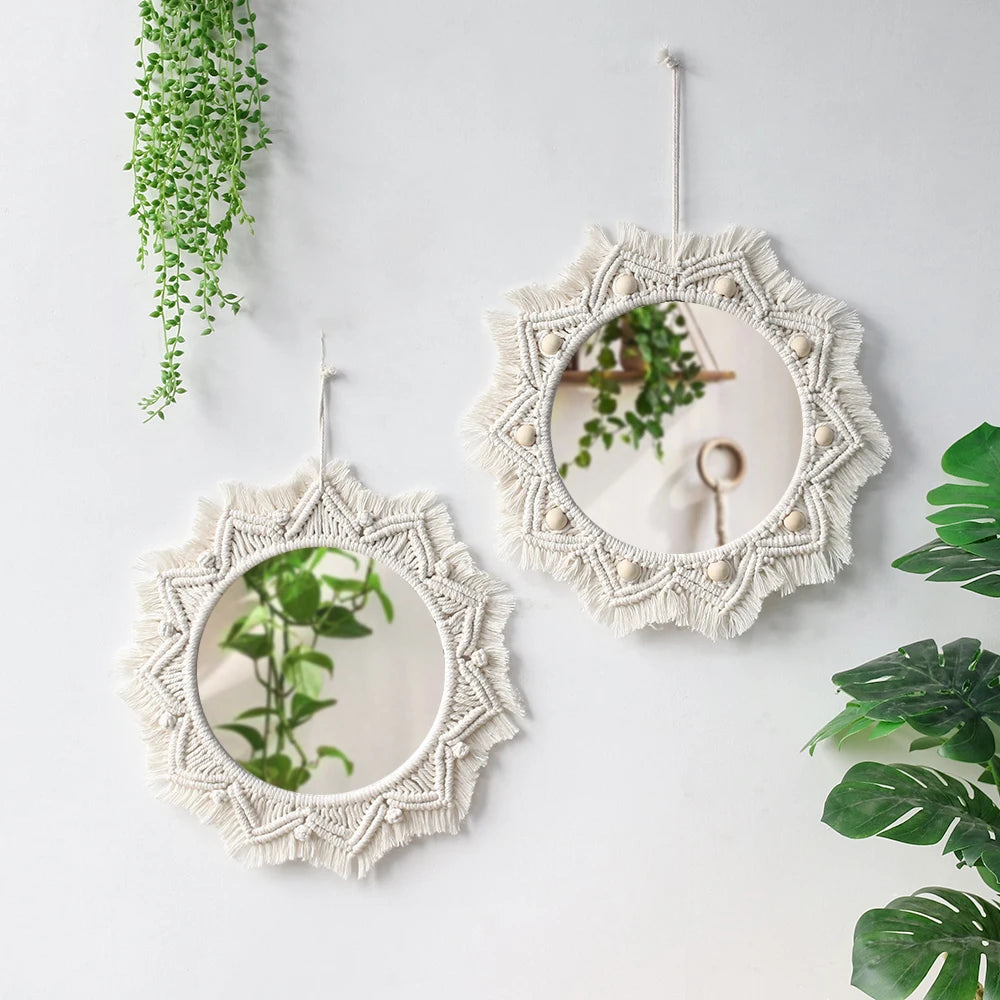 Macrame Decorative Wall Mirror