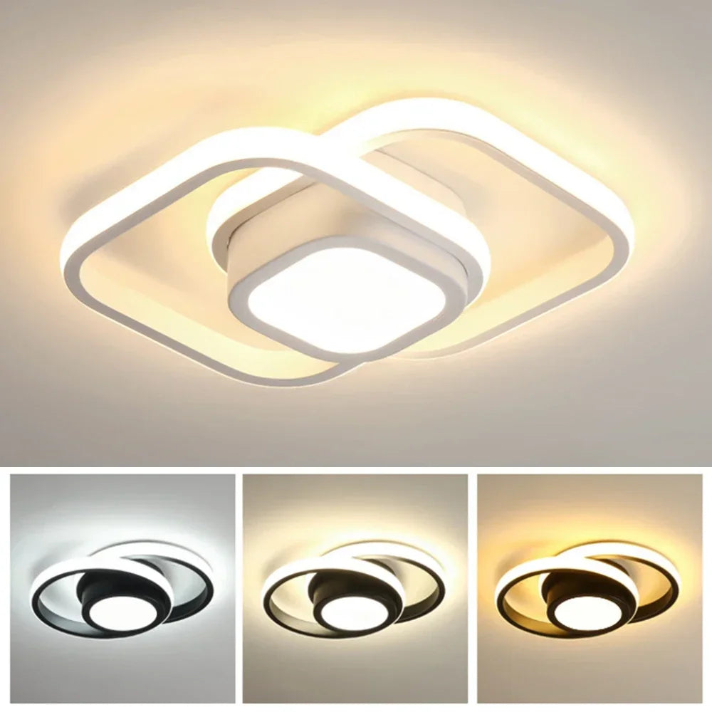 Modern 3 Light Color LED Ceiling Lamp Dimmable