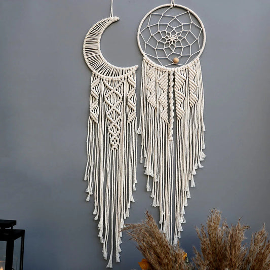 Dream Catchers Boho Macrame Handmade Wall Hangings Decor