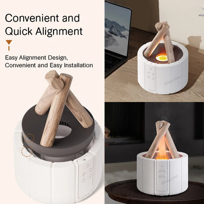 Ultrasonic Flame Aroma Diffuser Bonfire Air Humidifier