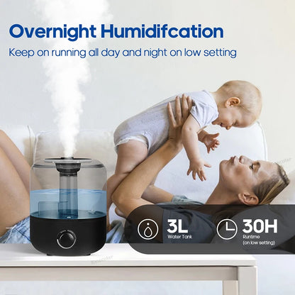 3L Air Humidifier Professional Large Capacity Home Humidifier