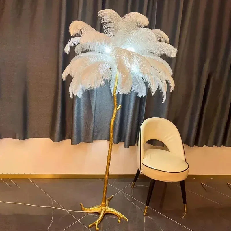 Nordic Feather Floor Lamp Room Decoration