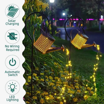 Solar Watering Can Light Outdoor Waterproof