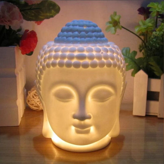 Buddha Head Essential Oil Burner & Candle Holder