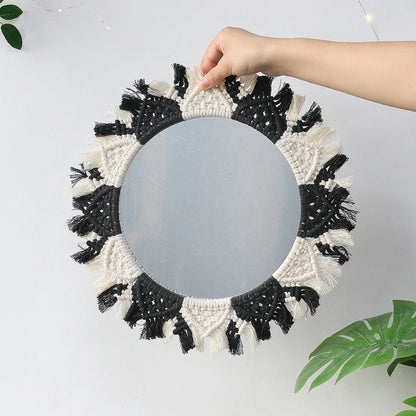 Wall Mirror Macrame Decorative