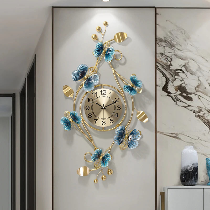 Metal Modern Living Quiet Wall Clock