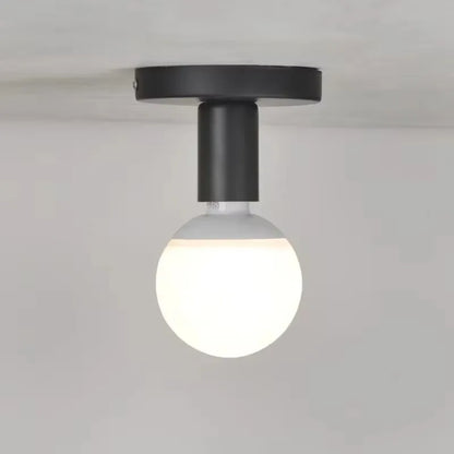 Minimalist Black E27 Ceiling Light