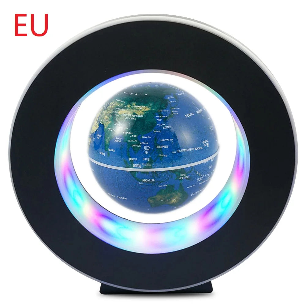 World Map Magnetic Levitation Globe LED Lamp Rotating Earth Gift