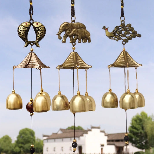 Vintage Alloy Wind Chime Hanging Decoration