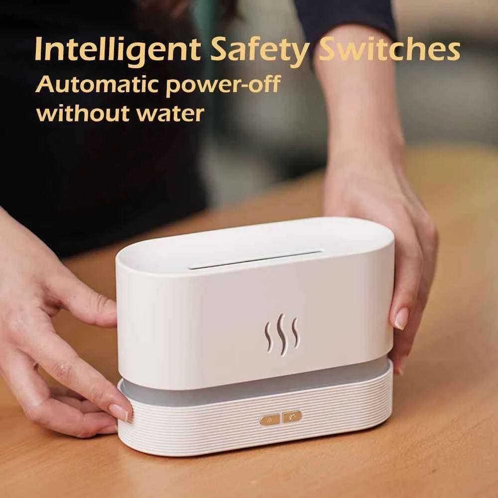 Flame Ultrasonic Aroma Diffuser Air Humidifier for Wellness and Relaxation