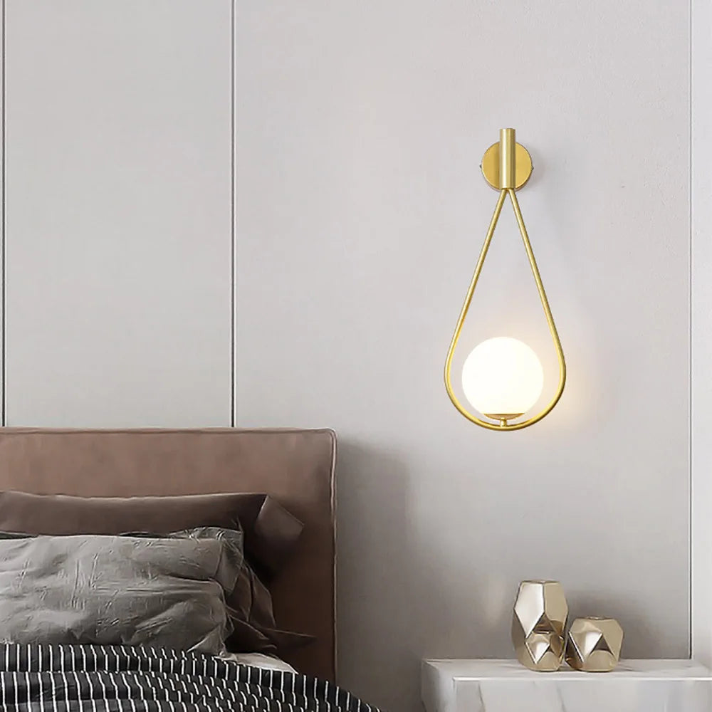 Modern LED Golden Upholstery Light